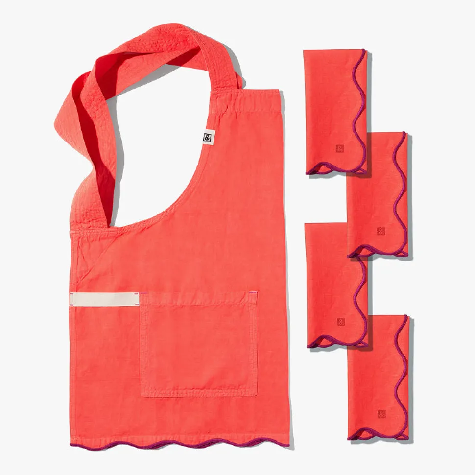 Smock Apron & Napkin Set
